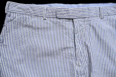 画像3: 00s ポロ ラルフローレン CLASSIC FIT ストライプ コットン シアサッカー ショートパンツ サックス×アイボリー W35★ショーツ (3)