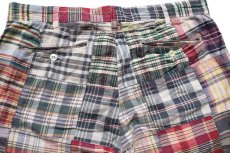 画像4: ポロ ラルフローレン CLASSIC FIT India Madras マドラスチェック パッチワーク コットン ショートパンツ W31★インド綿 ショーツ (4)