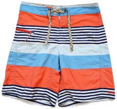 画像1: patagoniaパタゴニア Wavefarer Board Shorts ランダムボーダー ナイロン ボードショーツ FZCY W28★ショートパンツ (1)