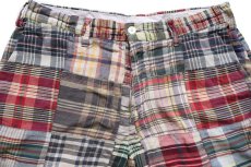 画像3: ポロ ラルフローレン CLASSIC FIT India Madras マドラスチェック パッチワーク コットン ショートパンツ W31★インド綿 ショーツ (3)