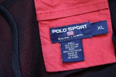 画像4: 90s POLO SPORT ポロ スポーツ ラルフローレン トライバル柄 スイムショーツ ショートパンツ 薄赤 XL (4)