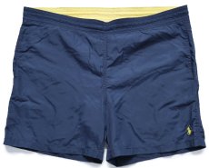 画像1: 00s ポロ ラルフローレン ワンポイント スイムショーツ ショートパンツ 紺 L (1)