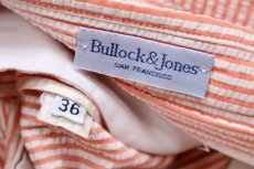 画像5: 80s USA製 Bullock&Jones ツータック ストライプ シアサッカー ショートパンツ オレンジ×白 W36★ショーツ (5)
