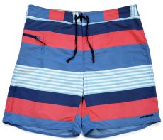 画像1: patagoniaパタゴニア Wavefarer Board Shorts ランダムボーダー ナイロン ボードショーツ FITO W38★ショートパンツ (1)