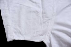 画像6: 90s USA製 LANDS'ENDランズエンド ボタンダウン 半袖 オックスフォード コットンシャツ 白 16.5 (6)