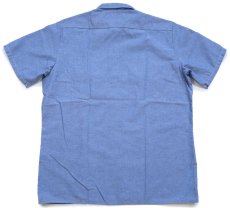 画像3: デッドストック★90s USA製 Dickiesディッキーズ 半袖 シャンブレーシャツ L (3)