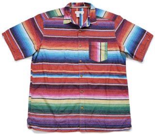70s PIONEER WEAR ネイティブ柄 チマヨ ラグ×レザーベスト - Sixpacjoe