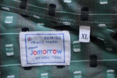 画像4: 90s Tomorrow OF NEW YORK 織り柄 半袖 コットンシャツ XL (4)