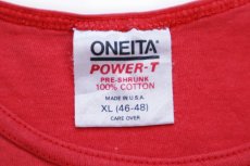 画像5: 90s USA製 California ひび割れプリント コットン タンクトップ 赤 フェード XL (5)