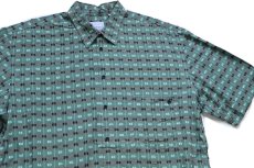 画像3: 90s Tomorrow OF NEW YORK 織り柄 半袖 コットンシャツ XL (3)