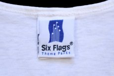 画像5: 90s USA製 Six Flags Warner Bros LOONEY TUNES キャラクター 両面プリント コットン タンクトップ 白 M (5)