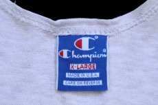 画像4: 90s USA製 Championチャンピオン ワンポイント スクリプト ロゴ タンクトップ 杢ライトグレー XL (4)