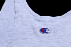 画像6: 90s USA製 Championチャンピオン ワンポイント スクリプト ロゴ タンクトップ 杢ライトグレー XL (6)