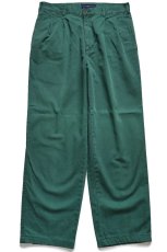 画像2: 90s Abercrombie&Fitch ツータック コットン チノパン 緑 フェード W32★アバクロ (2)