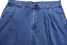 画像4: 00s DOCKERSドッカーズ ツータック スラックス デニムパンツ W37★B Levi'sリーバイス トラウザーズ (4)