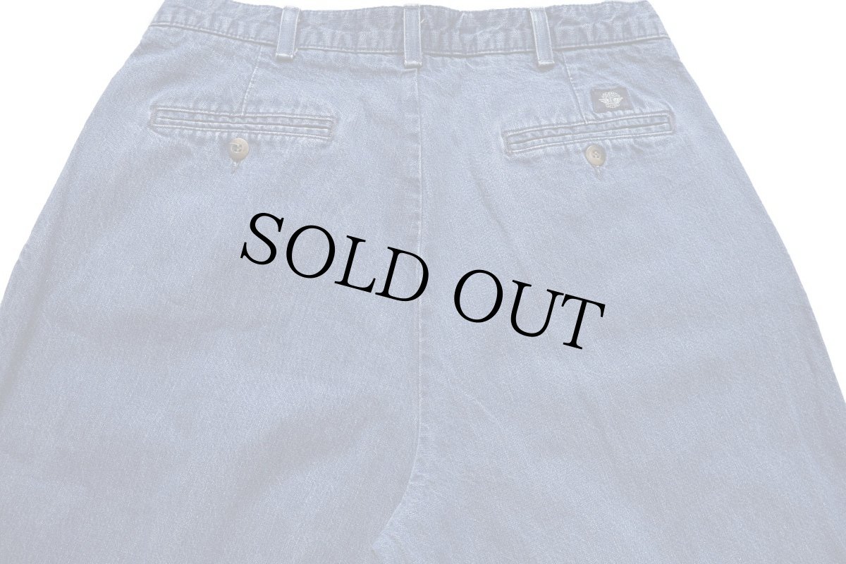 画像5: 90s DOCKERSドッカーズ ツータック スラックス デニムパンツ W34★A Levi'sリーバイス トラウザーズ (5)