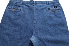 画像5: 90s DOCKERSドッカーズ ツータック スラックス デニムパンツ W42 L30★C Levi'sリーバイス トラウザーズ (5)