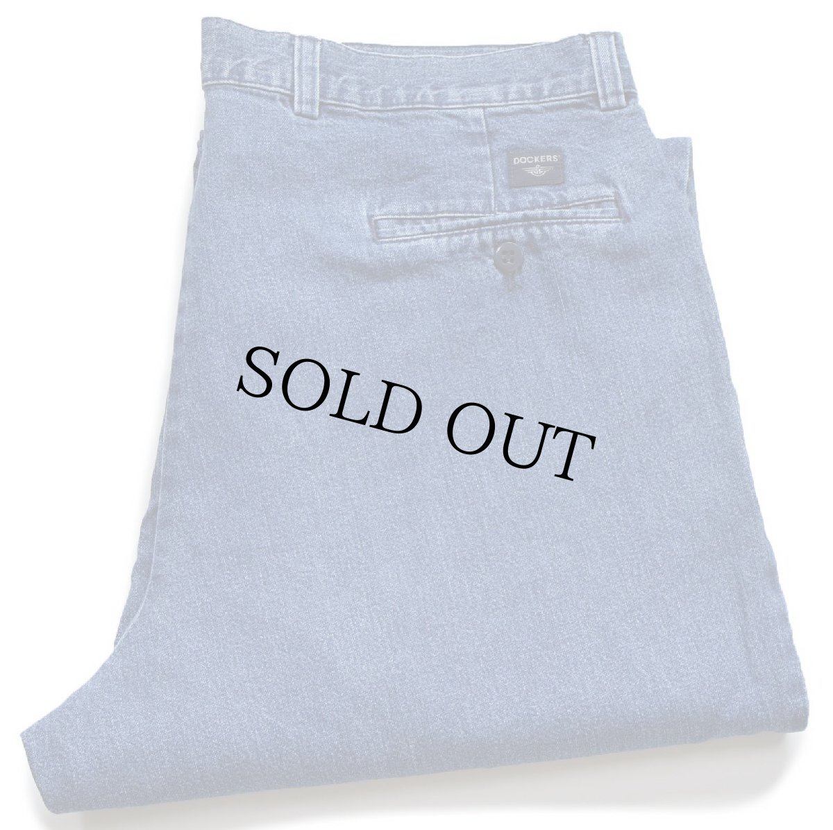 画像1: 00s DOCKERSドッカーズ ツータック スラックス デニムパンツ W37★B Levi'sリーバイス トラウザーズ (1)
