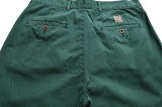 画像5: 90s Abercrombie&Fitch ツータック コットン チノパン 緑 フェード W32★アバクロ (5)