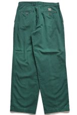 画像3: 90s Abercrombie&Fitch ツータック コットン チノパン 緑 フェード W32★アバクロ (3)