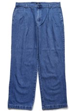 画像2: 00s DOCKERSドッカーズ ツータック スラックス デニムパンツ W37★B Levi'sリーバイス トラウザーズ (2)