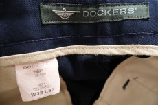 画像6: 00s DOCKERSドッカーズ ODYSSEY TWILL ツータック スラックス コットンパンツ 濃紺 W32 L32★Levi'sリーバイス (6)