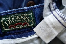 画像5: 90s DOCKERSドッカーズ ツータック リネン混 ショートパンツ インディゴ W36★Levi'sリーバイス ショーツ (5)