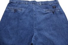 画像5: 00s DOCKERSドッカーズ ツータック スラックス デニムパンツ W37★B Levi'sリーバイス トラウザーズ (5)