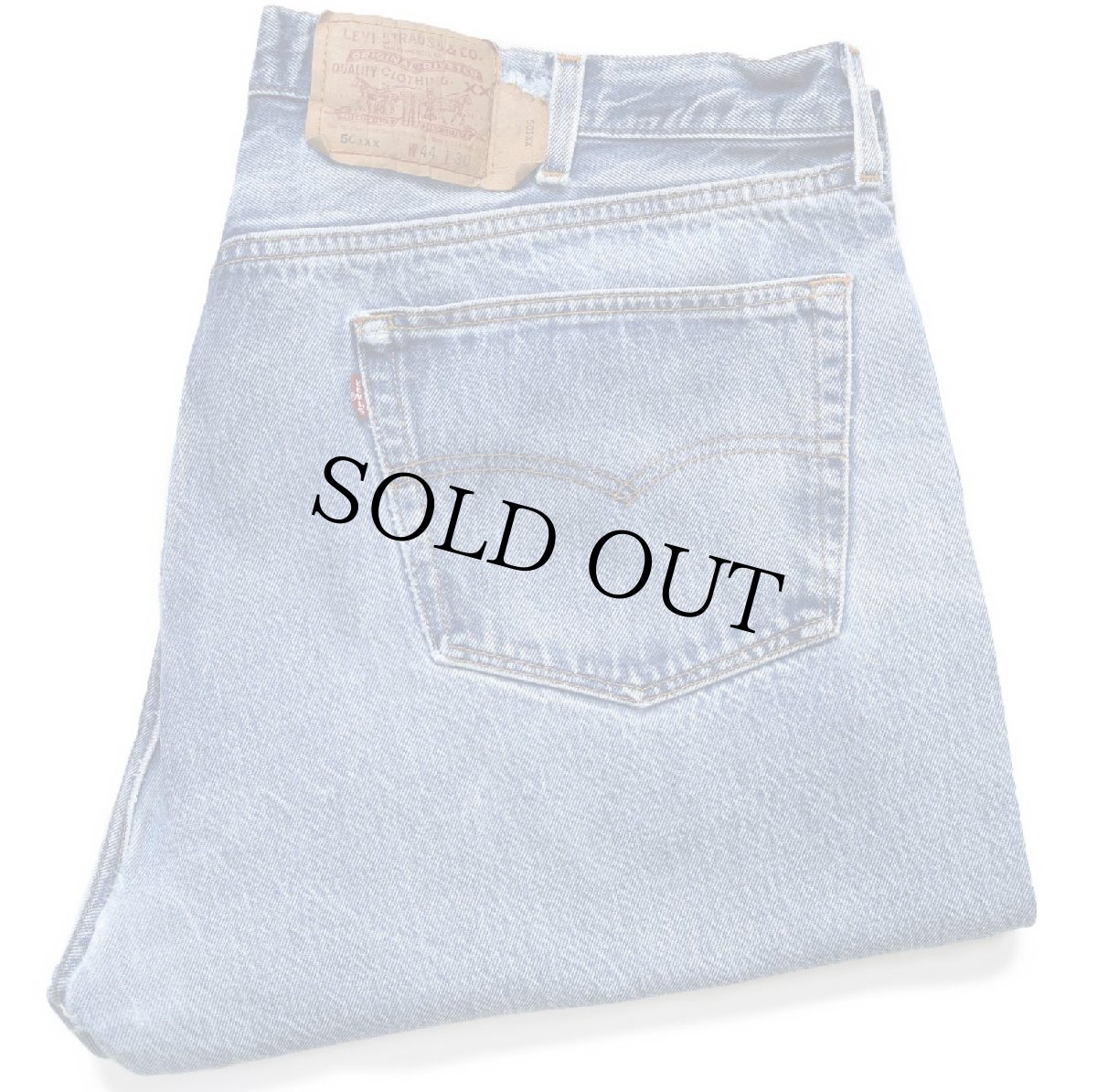 画像1: 00s USA製 Levi'sリーバイス 501 ペンキ飛び&ダメージ&リペア デニムパンツ W44 L30★217 特大 (1)