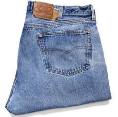 画像1: 00s USA製 Levi'sリーバイス 501 ペンキ飛び&ダメージ&リペア デニムパンツ W44 L30★217 特大 (1)