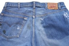 画像5: 80s USA製 Levi'sリーバイス 501 ダメージ&パッチワーク リペア デニムパンツ W38 L34★215 (5)