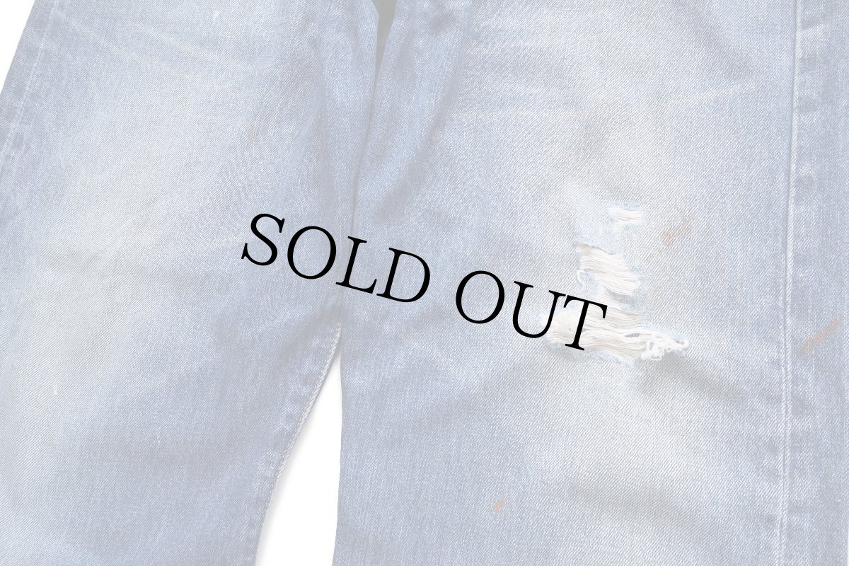 画像8: 00s Levi'sリーバイス 501 ペンキ飛び&ダメージ デニムパンツ ヒゲ W38 L30★231 (8)