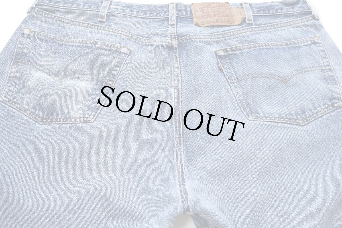 画像5: 00s USA製 Levi'sリーバイス 501 ペンキ飛び&ダメージ&リペア デニムパンツ W44 L30★217 特大 (5)