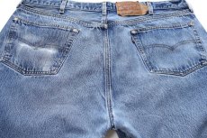 画像5: 00s USA製 Levi'sリーバイス 501 ペンキ飛び&ダメージ&リペア デニムパンツ W44 L30★217 特大 (5)