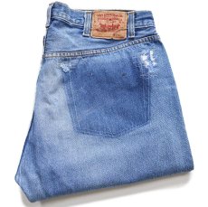 画像1: 80s USA製 Levi'sリーバイス 501 ダメージ&パッチワーク リペア デニムパンツ W38 L34★215 (1)
