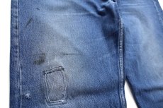 画像8: 80s USA製 Levi'sリーバイス 501 ダメージ&パッチワーク リペア デニムパンツ W38 L34★215 (8)