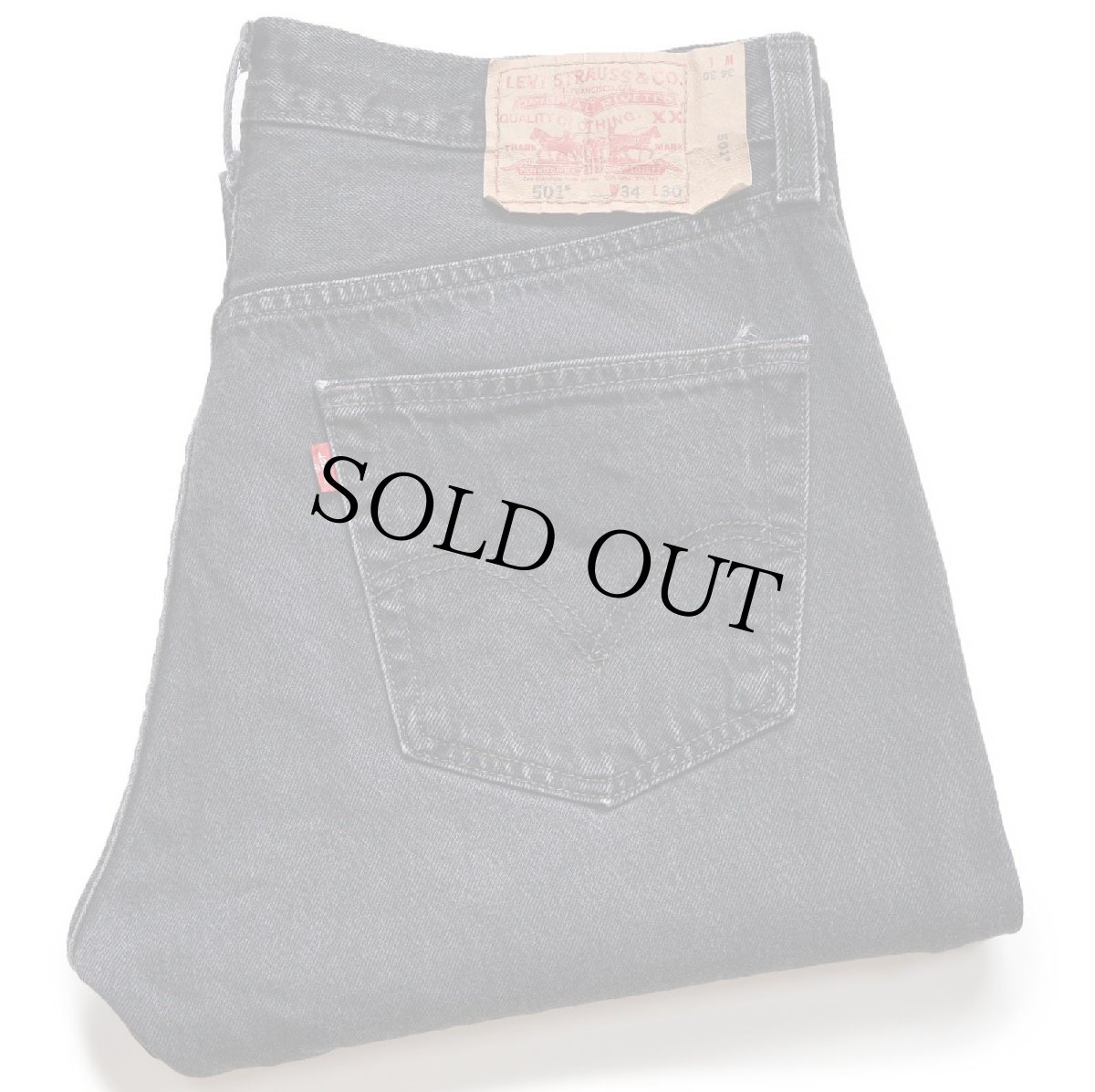 画像1: Levi'sリーバイス 501 ブラック デニムパンツ W34 L30★02 (1)