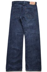 画像3: 00s メキシコ製 Levi'sリーバイス 501 ペンキ飛び カラーデニムパンツ 紺 W33 L32 (3)