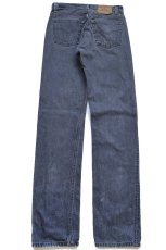 画像3: 90s USA製 Levi'sリーバイス 501 先染め ブラック デニムパンツ W31 L36 (3)