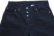 画像4: 00s メキシコ製 Levi'sリーバイス 501 ブラック デニムパンツ W32 L29 (4)