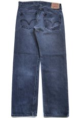 画像3: 00s Levi'sリーバイス 501 ダメージ ブラック デニムパンツ フェード W33 (3)