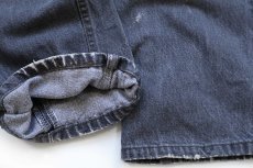 画像8: 90s USA製 Levi'sリーバイス 501 先染め ブラック デニムパンツ W31 L36 (8)