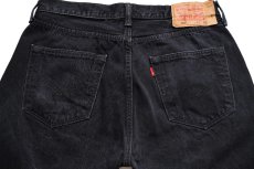 画像5: Levi'sリーバイス 501 ブラック デニムパンツ W34★03 (5)