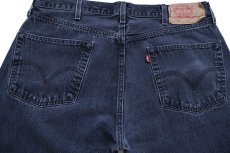 画像5: 00s メキシコ製 Levi'sリーバイス 501 ブリーチ ブラック デニムパンツ フェード W38 L32 (5)