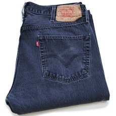 画像1: 00s メキシコ製 Levi'sリーバイス 501 ブリーチ ブラック デニムパンツ フェード W38 L32 (1)