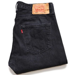90s USA製 Levi'sリーバイス 501 先染め ブラック デニムパンツ w38