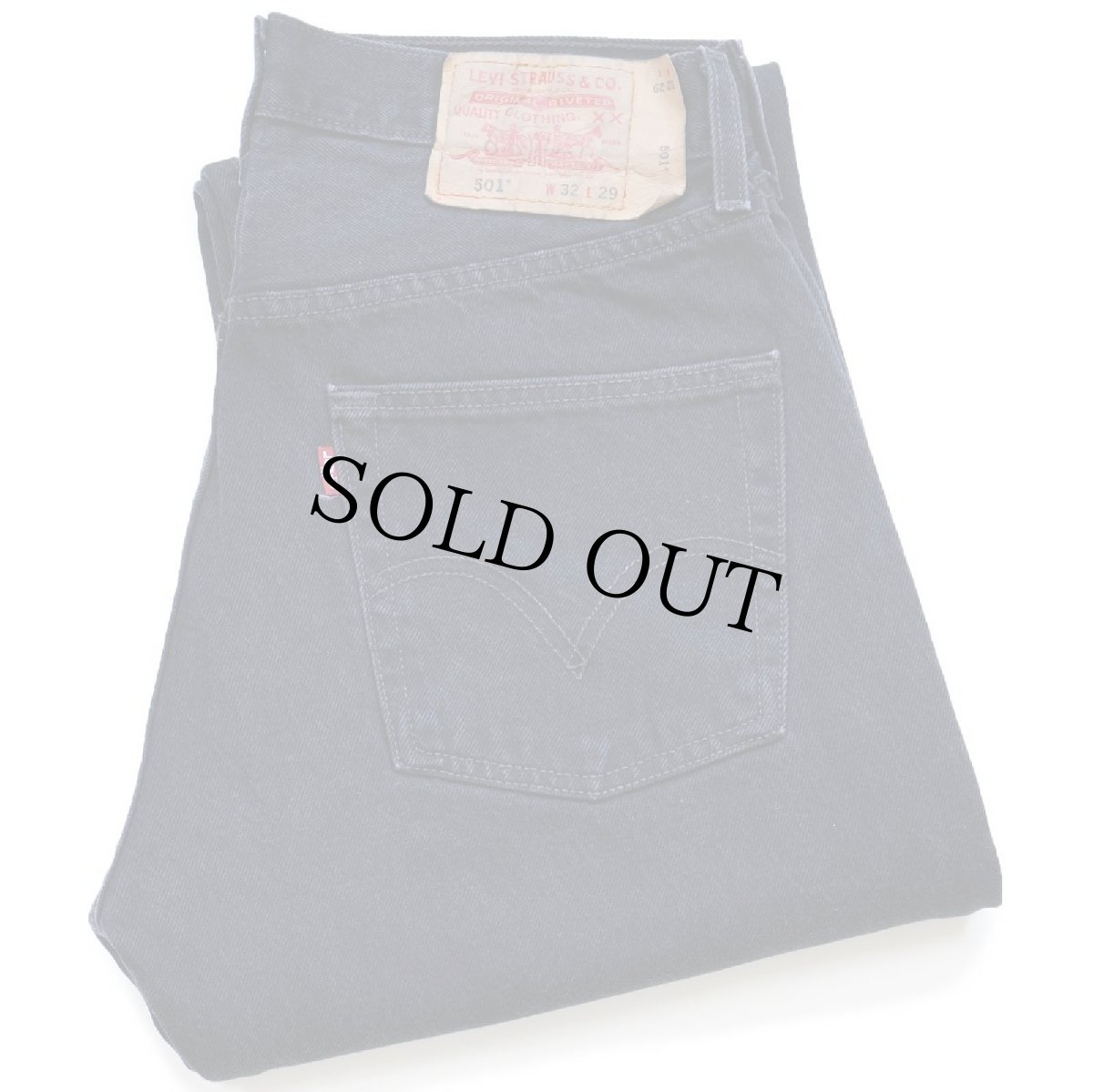 画像1: 00s メキシコ製 Levi'sリーバイス 501 ブラック デニムパンツ W32 L29 (1)