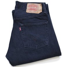 画像1: 00s メキシコ製 Levi'sリーバイス 501 ブラック デニムパンツ W32 L29 (1)