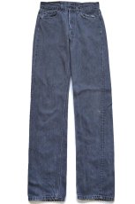 画像2: 90s USA製 Levi'sリーバイス 501 先染め ブラック デニムパンツ W31 L36 (2)