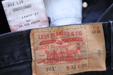 画像6: 00s メキシコ製 Levi'sリーバイス 501 ブラック デニムパンツ W32 L29 (6)